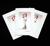 A Note From Peter (sepia-white) - Handcrafted Notecards (pack of3) - dr19-0045